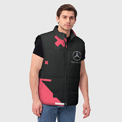 Мужской жилет Мерседес Mersedes, цвет: 3D-черный — фото 2