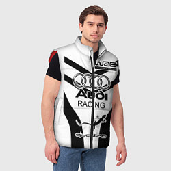 Мужской жилет Audi Quattro, цвет: 3D-красный — фото 2