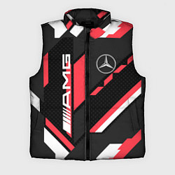 Мужской жилет MERCEDES-BENZ AMG GEOMETRY STRIPES RED, цвет: 3D-черный