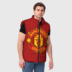 Мужской жилет Manchester United F C, цвет: 3D-красный — фото 2
