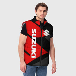 Мужской жилет SUZUKI СУЗУКИ RED LOGO, цвет: 3D-светло-серый — фото 2
