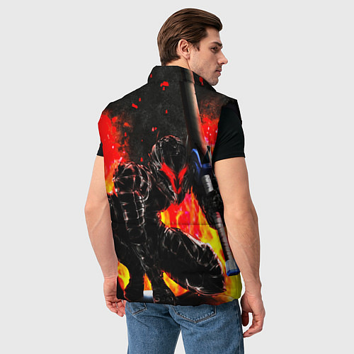 Мужской жилет БЕРСЕРК ОГНЕННЫЙ BERSERK / 3D-Черный – фото 4