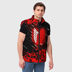 Мужской жилет Атака Титанов: Red, цвет: 3D-красный — фото 2