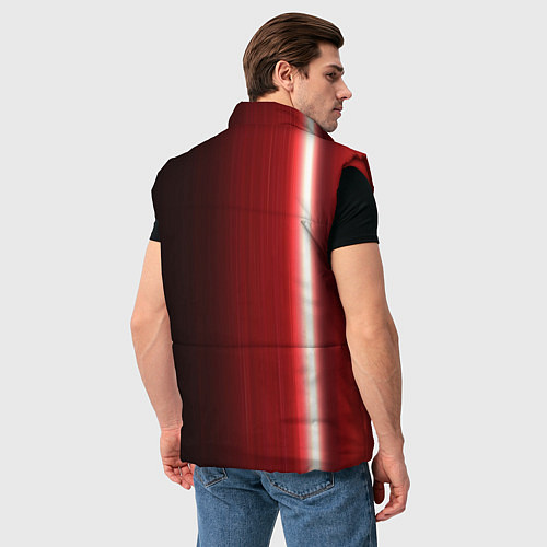 Мужской жилет Toyota В полоску / 3D-Красный – фото 4