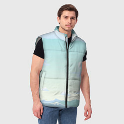 Мужской жилет Чистая природа, цвет: 3D-светло-серый — фото 2