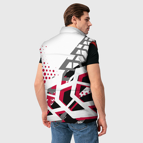 Мужской жилет Nissan Ниссан / 3D-Красный – фото 4