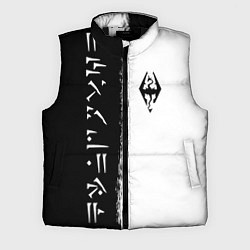 Мужской жилет THE ELDER SCROLLS SKYRIM FUS RO DAH ЧЁРНО БЕЛЫЙ, цвет: 3D-черный