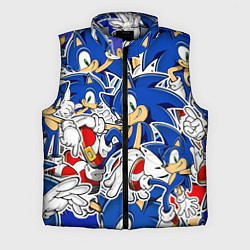 Мужской жилет SONIC ПАТТЕРН СОНИК, цвет: 3D-светло-серый