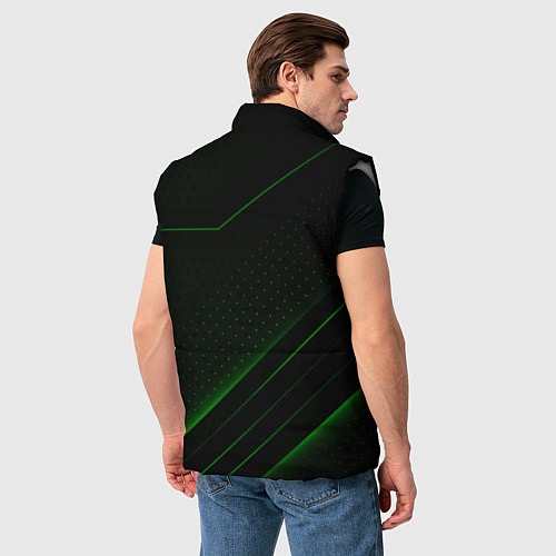 Мужской жилет Шкода, авто / 3D-Светло-серый – фото 4