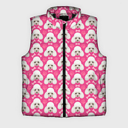 Мужской жилет Собака Пудель, цвет: 3D-черный