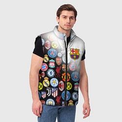 Мужской жилет FC BARCELONA LOGOBOMBING, цвет: 3D-черный — фото 2