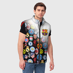 Мужской жилет FC BARCELONA LOGOBOMBING, цвет: 3D-красный — фото 2