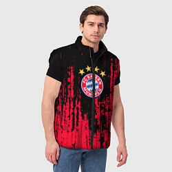 Мужской жилет Bayern Munchen: Бавария, цвет: 3D-черный — фото 2