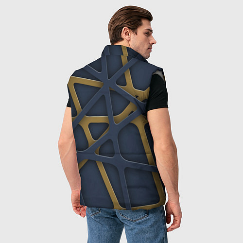Мужской жилет 3Д абстракция KVIks / 3D-Светло-серый – фото 4