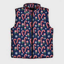 Мужской жилет Christmas Candy, цвет: 3D-красный