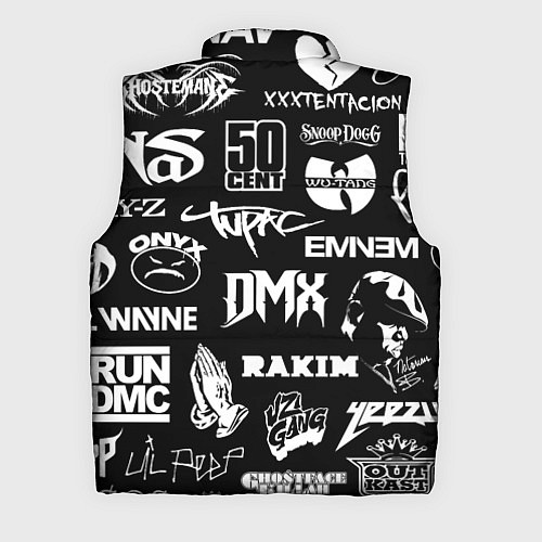 Мужской жилет RAP & HIP HOP LOGOS / 3D-Светло-серый – фото 2