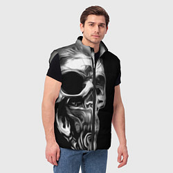 Мужской жилет Vanguard skull 2022, цвет: 3D-светло-серый — фото 2
