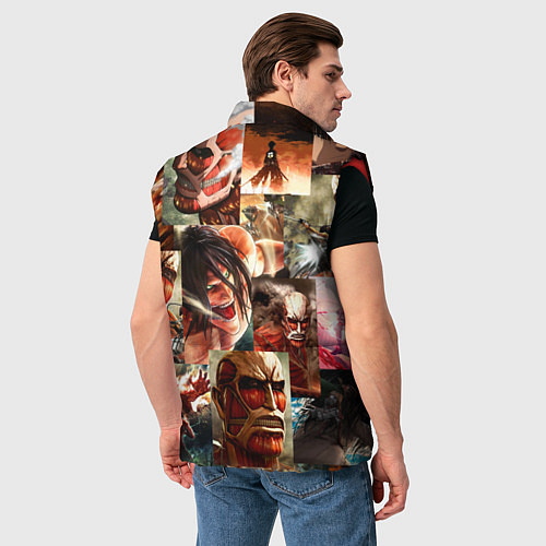 Мужской жилет Атака Титанов Shingeki no Kyojin / 3D-Красный – фото 4