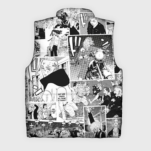 Мужской жилет Токийские мстители манга / 3D-Светло-серый – фото 2