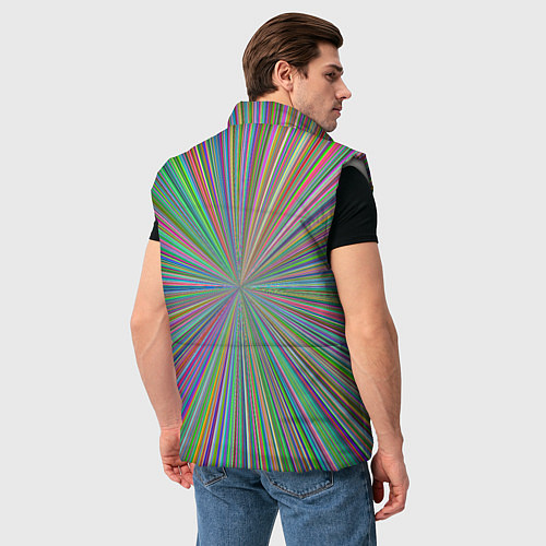 Мужской жилет Тигр в розовых очках / 3D-Светло-серый – фото 4