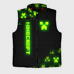 Мужской жилет MINECRAFT NEON LOGO CREEPER, цвет: 3D-красный