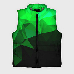 Мужской жилет Изумрудный Зеленый Геометрия, цвет: 3D-светло-серый
