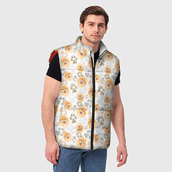 Мужской жилет Собака Чау-Чау, цвет: 3D-красный — фото 2