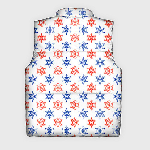 Мужской жилет Снежинки паттернsnowflakes pattern / 3D-Светло-серый – фото 2