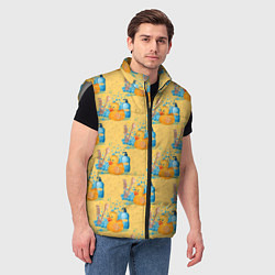 Мужской жилет Утенок чистюля паттерн, цвет: 3D-светло-серый — фото 2