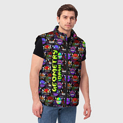 Мужской жилет Geometry Dash: Heroes, цвет: 3D-черный — фото 2