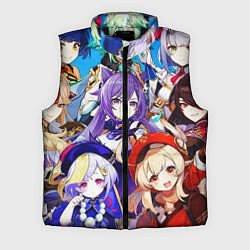 Мужской жилет ГЕРОИ ИГРЫ GENSHIN IMPACT, цвет: 3D-черный