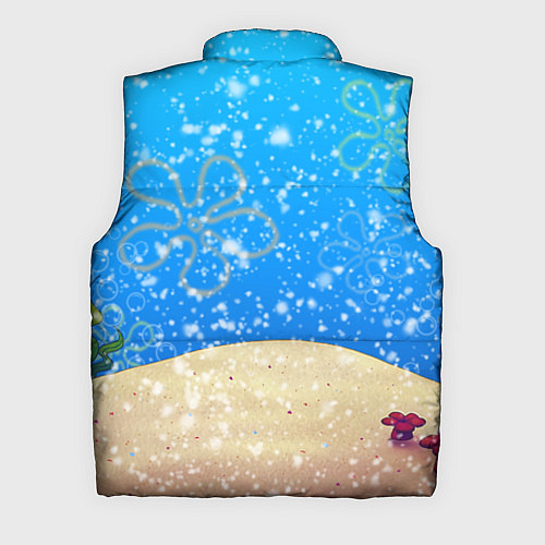 Мужской жилет НОВОГОДНИЙ ГУБКА БОБ КВАДРАТНЫЕ ШТАНЫ / 3D-Светло-серый – фото 2