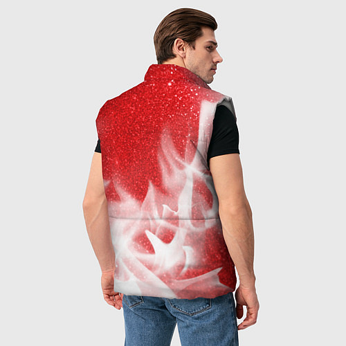 Мужской жилет САНТА - ЛЕДЕНЦЫ - Огонь / 3D-Светло-серый – фото 4