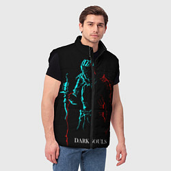 Мужской жилет Dark Souls NEON Силуэт, цвет: 3D-черный — фото 2