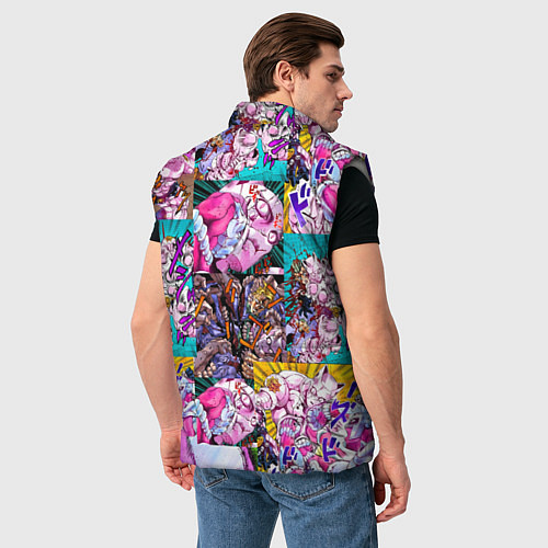 Мужской жилет JOJO KILLER QUEEN КОРОЛЕВА УБИЙЦА УЗОР PATTERN / 3D-Светло-серый – фото 4