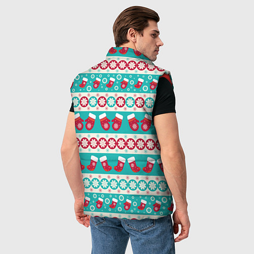 Мужской жилет Новогодний Тигр с подарком / 3D-Красный – фото 4