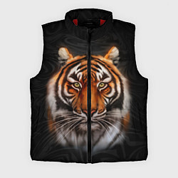 Мужской жилет Реалистичный тигр Realistic Tiger, цвет: 3D-красный