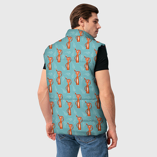 Мужской жилет Тигрята паттерн / 3D-Черный – фото 4