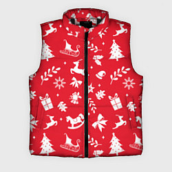 Мужской жилет Паттерн новогодней атрибутики