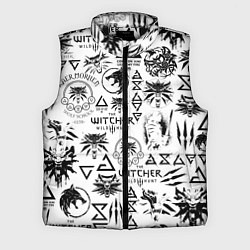Мужской жилет THE WITCHER LOGOBOMBING ЧЁРНО БЕЛЫЙ ВЕДЬМАК ПАТТЕР, цвет: 3D-черный