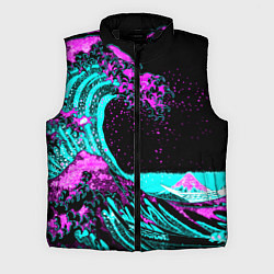 Мужской жилет НЕОНОВАЯ ЯПОНИЯ, ВОЛНА, ФУДЗИЯМА NEON JAPAN, цвет: 3D-черный