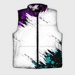 Мужской жилет НОВОГОДНИЕ НЕОНОВЫЕ СНЕЖИНКИ 2022