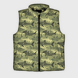 Мужской жилет SHARK ATTACK Акулы, цвет: 3D-черный