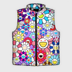 Мужской жилет Цветы Takashi Murakami, цвет: 3D-черный