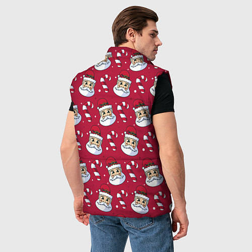 Мужской жилет Дед Морoз / 3D-Черный – фото 4