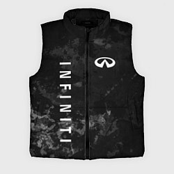 Мужской жилет Infiniti, Инфинити Черно серый фон, цвет: 3D-черный