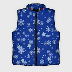 Мужской жилет Снежинки, цвет: 3D-красный