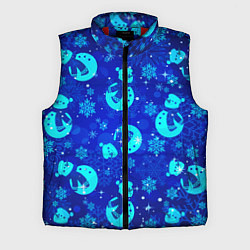 Мужской жилет Заморозки Снеговики во льдах, цвет: 3D-красный