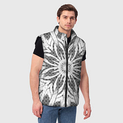 Мужской жилет Коллекция Journey Снежный цветок 535-3М5, цвет: 3D-черный — фото 2