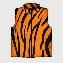 Мужской жилет Текстура тиграtiger, цвет: 3D-черный